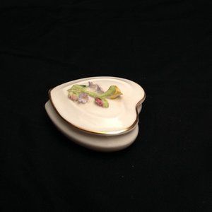 COALPORT Bone China Heart Shaped Trinket Box